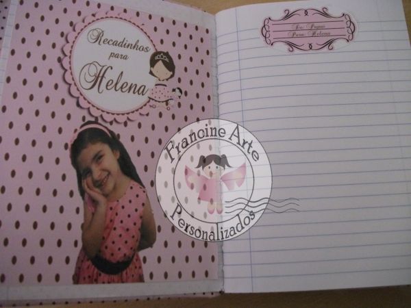 Caderno Marrom e Rosa