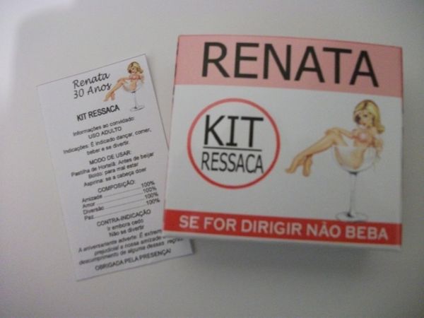 Kit Ressaca 30 Anos c/ bula