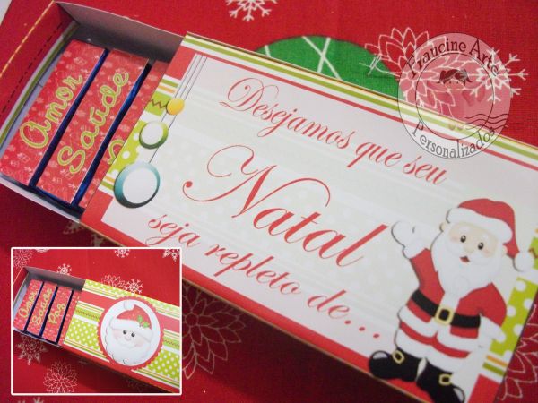 Como Fazer Caixinha Personalizada Para Bis Personalizada - Natal 